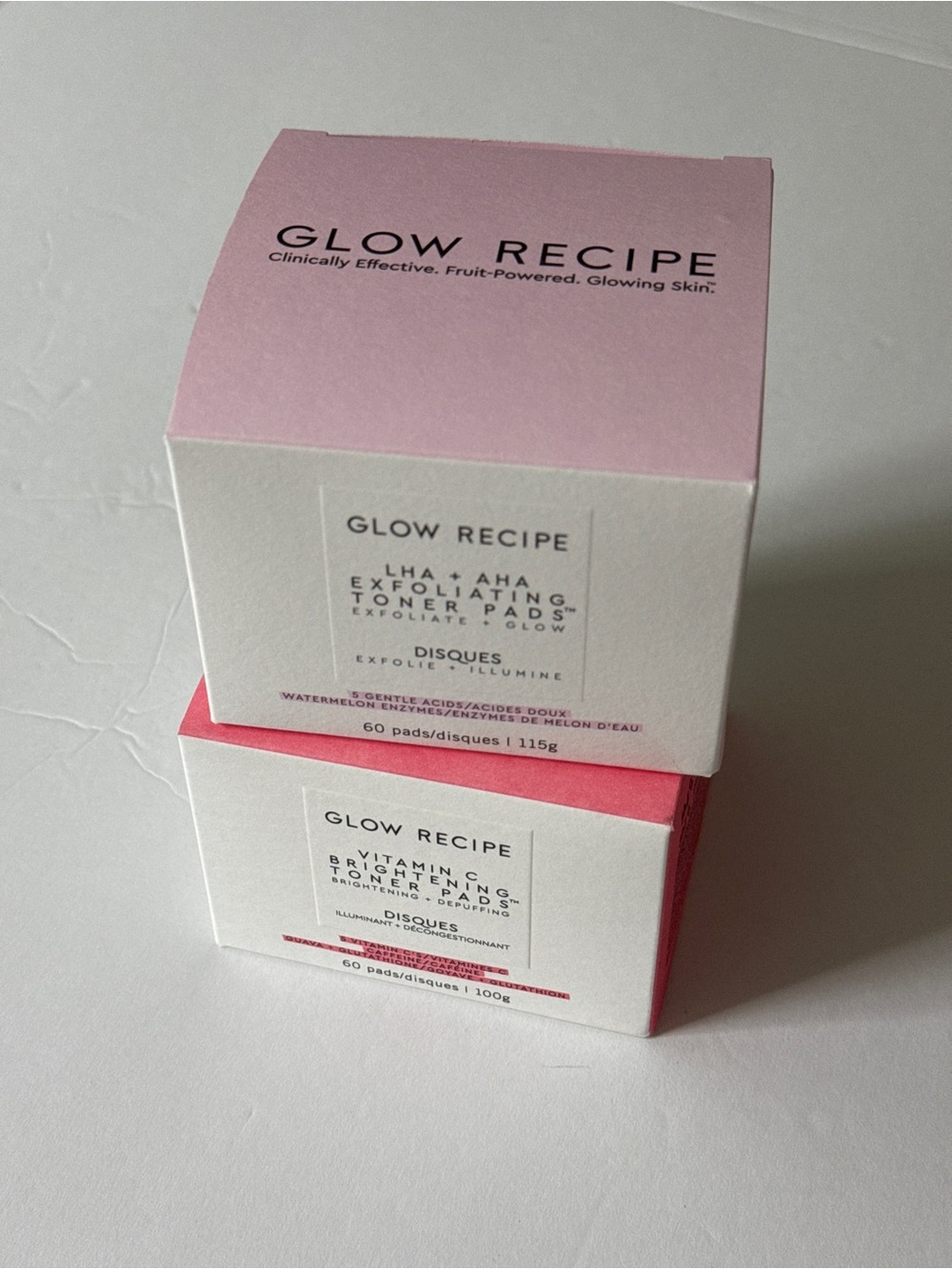 Glow recipe toner pads set new